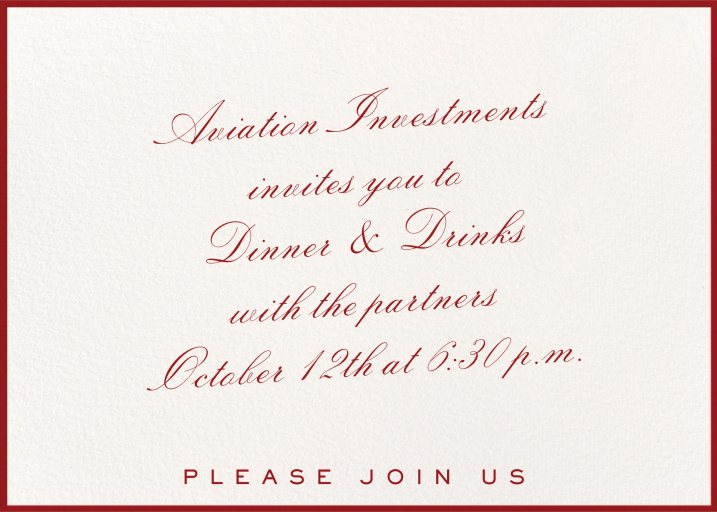 Forever in Ink - Business Dinner Invitation by Paperless Post