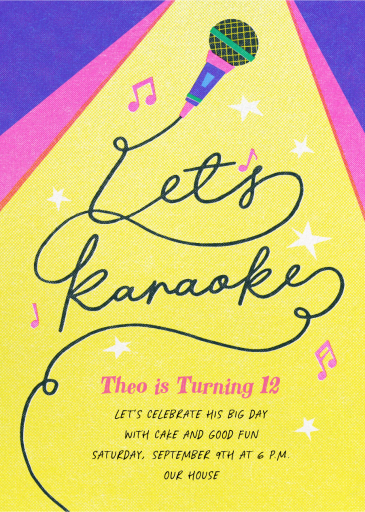 Grab the Mic - Invitation by Paperless Post