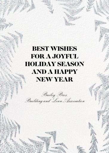 Crystal Pines - Business Holiday Card by Paperless Post - Back