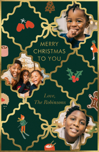 Argyle navideño - Card de felicitación Card Rifle Paper Co.