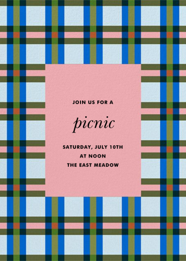 Power Plaid - Get-Together Invitation by kate spade new york