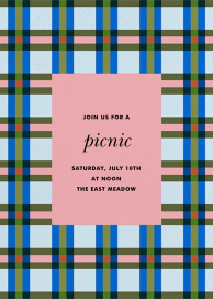 Power Plaid - Picnic Invitation by kate spade new york