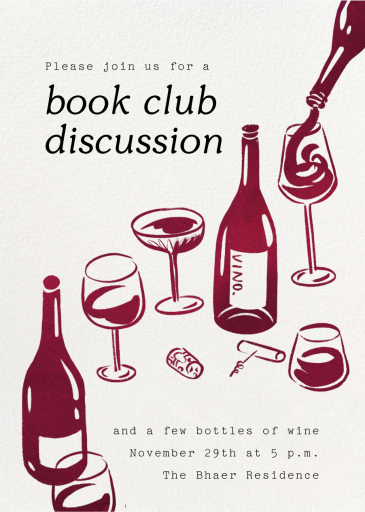 Vino Vidi Vici - Book Club Invitation by Paperless Post