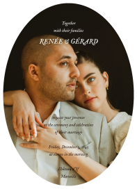 Custom (Oval) - Wedding Invitation by Paperless Post