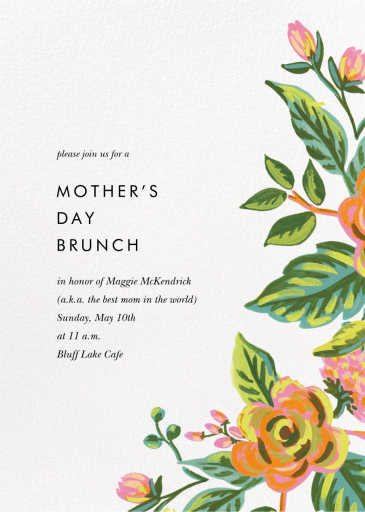 Rainbow Rose - Mother's Day Invitation by Rifle Paper Co.