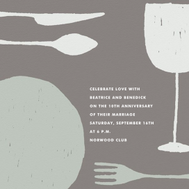 Place Setting - Square - Celebration Invitation by Paperless Post