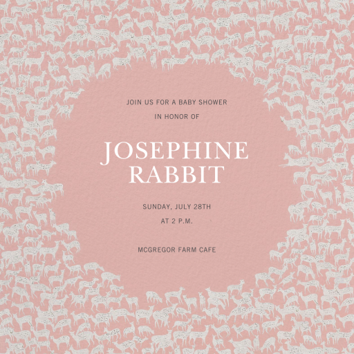 Rangale - Baby Shower Invitation by Schumacher