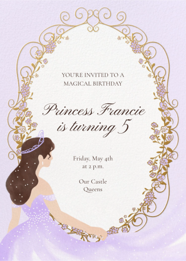 Sparkling Princess - Birthday Invitation by Paperless Post