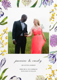 Spring Florets (Photo Save the Date) - Save the Date by Happy Menocal