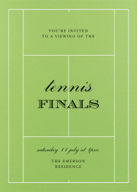Centre Court - Sports Invitation by Paperless Post