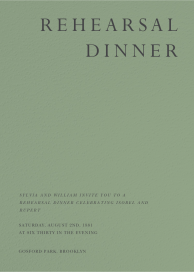 Fulton - Rehearsal Dinner Invitation by Paperless Post