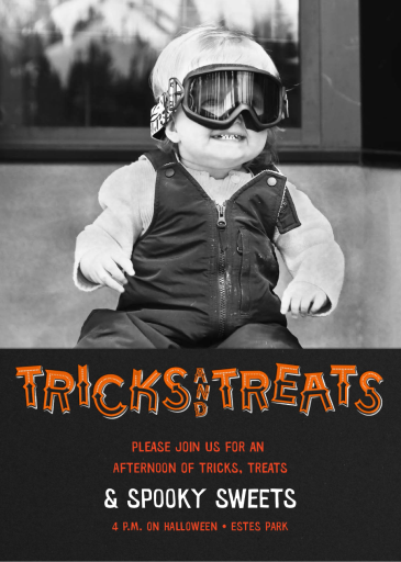 Tricks and Treats - Photo - Invitation by Paperless Post
