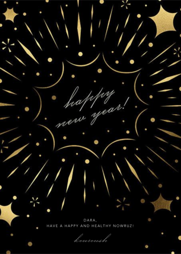 Bursting with Joy - Nowruz Card by Paperless Post