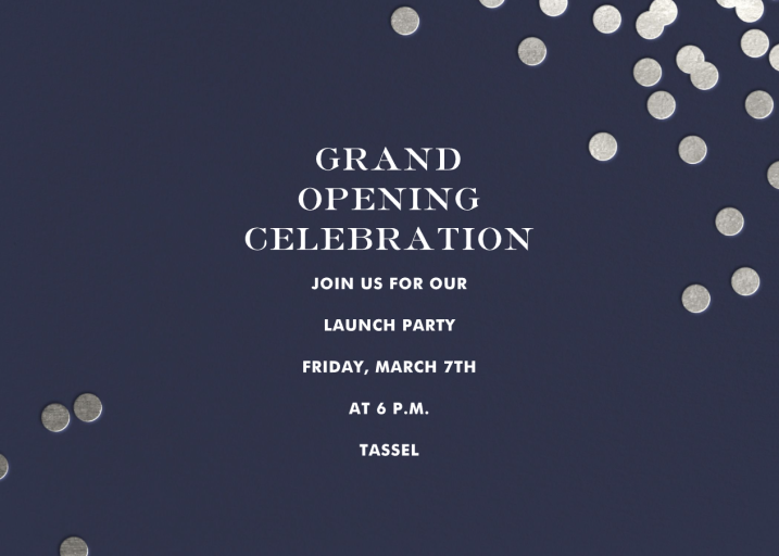 Confetti kate spade new york - Launch Party Invitation by kate spade new york