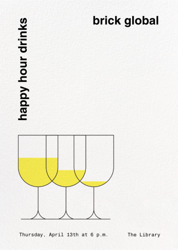 Top Up - Happy Hour Invitation by Paperless Post