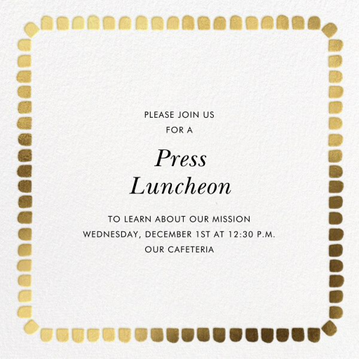 Gumdrop Border - Breakfast/Lunch Invitation by kate spade new york
