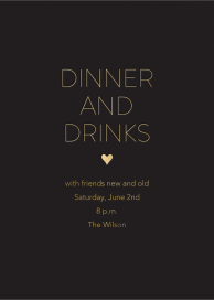 Dinner and Drinks - Dinner Party Invitation by Sugar Paper