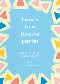 Hamantaschen Heap - Purim Card by Paperless Post