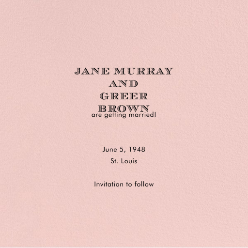 A Golden Date - Save the Date by kate spade new york - Back