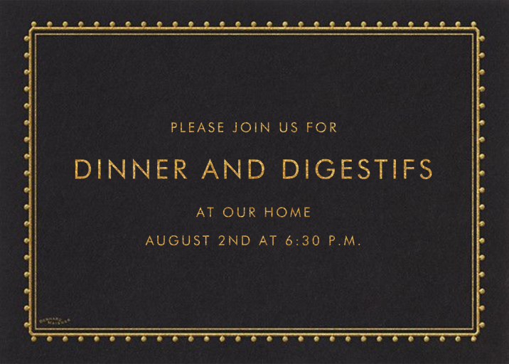 Dotted Border - Invitation by Bernard Maisner