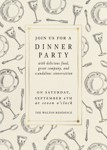 Dish It Out - Invitation by Martha Stewart