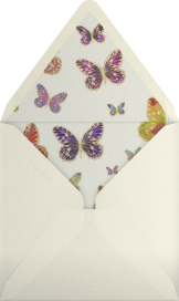 Hand Painted Butterfly - Bernard Maisner Envelope