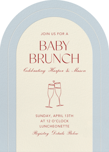 Champagne Clink - Baby Shower Invitation by Paperless Post