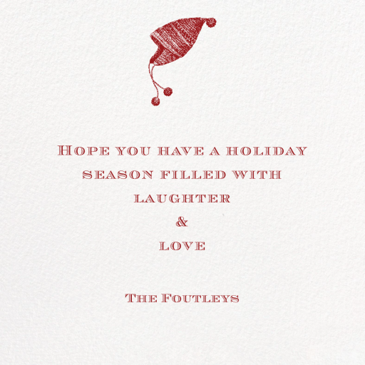 Full-Page Photo Square (Double-Sided) - New Year's Card by Paperless Post - Back