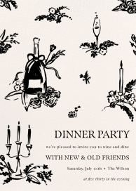 Toile de Love - Dinner Party Invitation by Paperless Post