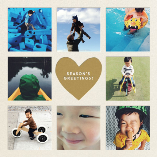 Gold Heart - Holiday Card by The Indigo Bunting