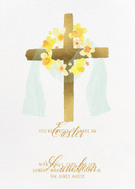 Draped Cross by Paperless Post