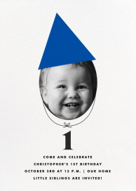 Party Hat (Photo) - Party Invitation by The Indigo Bunting