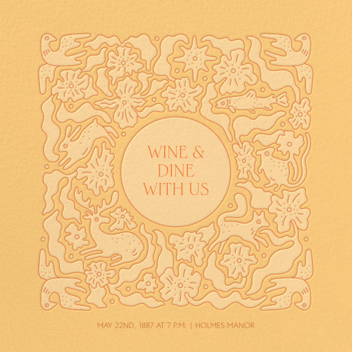 Forest Folk - Cocktail Party Invitation by Rubinski Works