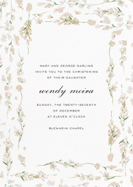 Splendid Floral - Baptism & Christening Invitation by Carolina Herrera