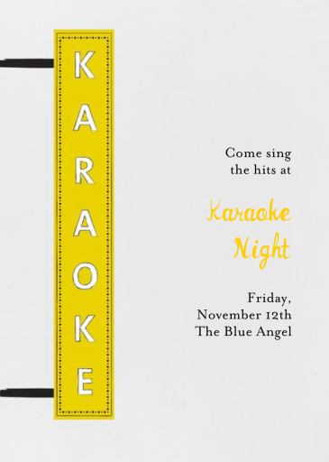 My Turn - Karaoke and Music Invitation by Mr. Boddington's Studio