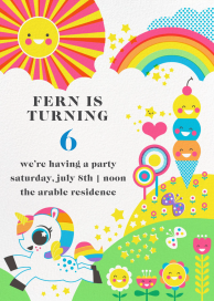 Unicorn Utopia - Birthday Invitation by Hello!Lucky