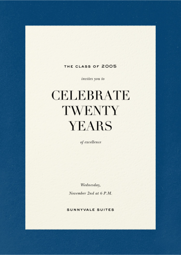 A La Mode - Class Reunion Invitation by Paperless Post