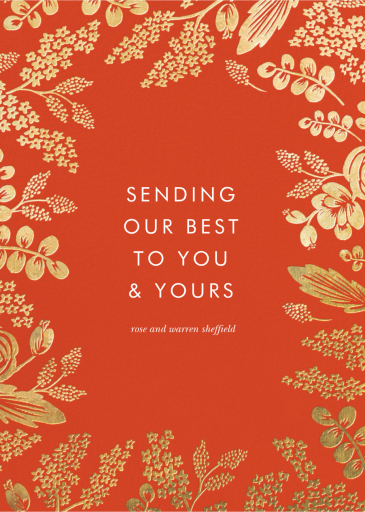 Heather and Lace - Holiday Card by Rifle Paper Co.