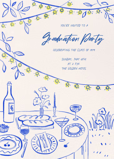 Under the Lights - Graduation Party Invitation by Paperless Post