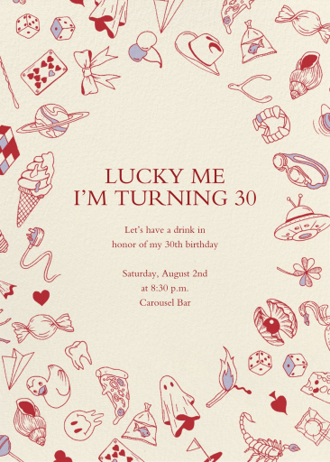 Eclectic Charms - Birthday Invitation by Liberty