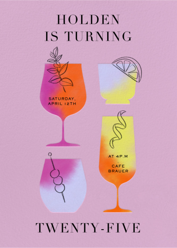 Dazzling Drinks - Birthday Invitation by Paperless Post