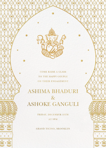 Vinayaka - Engagement Party Invitation by Paperless Post