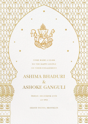 Vinayaka (Invitation) - Engagement Party Invitation by paperless_post