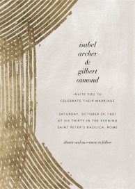 Parallax - Wedding Invitation by Kelly Wearstler