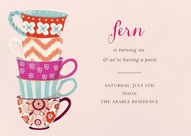 Tea Set - Birthday Invitation by Paper Source