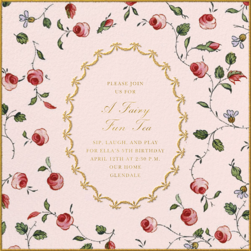 Grand Roseraie - Invitation by Ladurée