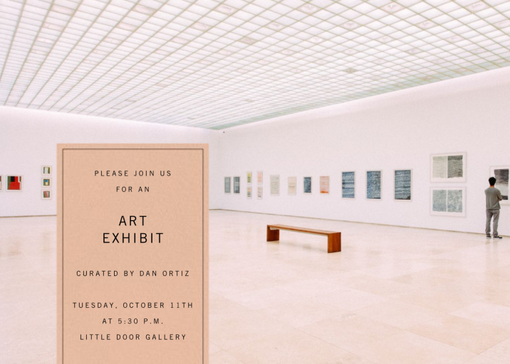 Tab - Art Exhibition Invitation by Paperless Post