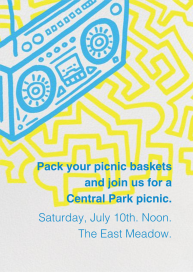 Boombox - BlockParty - Get-Together Invitation by Paperless Post