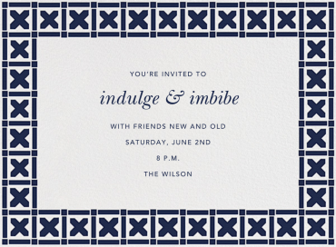 Moroccan Tiles - Dinner Party Invitation by Jonathan Adler