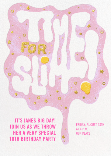 Slime Party - Birthday Invitation by Paperless Post